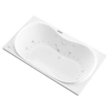 Luxury Suite 71-1/2" Acrylic Air / Whirlpool Bathtub for Drop-In Installations with Center Drain