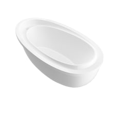Corsica 71" Acrylic Soaking Bathtub for Freestanding Installations with Reversible Drain