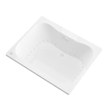 Maui 58" Acrylic Air Bathtub for Drop-In Installations with Center Drain