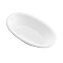 Anguilla 70" Acrylic Soaking Bathtub for Drop-In Installations with Reversible Drain