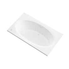 St.Croix 70-1/2" Acrylic Air Bathtub for Drop-In Installations with Center Drain
