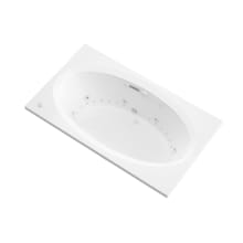 Luxury Suite 70-1/2" Acrylic Air / Whirlpool Bathtub for Drop-In Installations with Center Drain