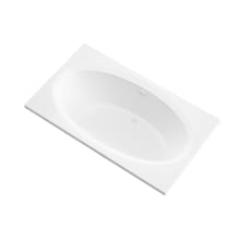 St.Croix 70-1/2" Acrylic Soaking Bathtub for Drop-In Installations with Center Drain