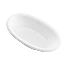 Anguilla 78" Acrylic Air Bathtub for Drop-In Installations with Center Drain