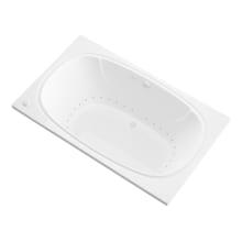 Curacao 77-7/8" Acrylic Air Bathtub for Drop-In Installations with Center Drain