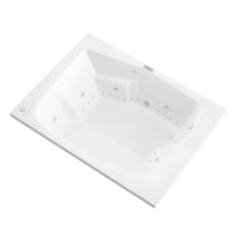 Luxury Suite 71-3/4" Acrylic Air / Whirlpool Bathtub for Drop-In Installations with Left Drain