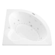 Luxury Suite 59-3/4" Acrylic Air / Whirlpool Bathtub for Drop-In Installations with Center Drain