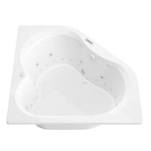 Luxury Suite 59-1/4" Acrylic Air / Whirlpool Bathtub for Drop-In Installations with Center Drain