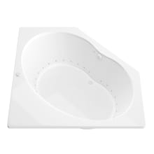 Bonaire 60" Acrylic Air Bathtub for Drop-In Installations with Center Drain