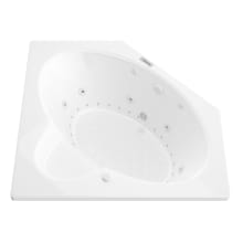 Luxury Suite 58" Acrylic Air / Whirlpool Bathtub for Drop-In Installations with Center Drain
