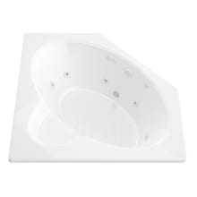 St.Martin 58" Acrylic Whirlpool Bathtub for Drop-In Installations with Center Drain