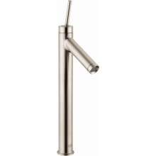 Starck 1.2 GPM Single Hole Joystick Tall Vessel Bathroom Faucet Less Drain Assembly - Engineered in Germany, Limited Lifetime Warranty