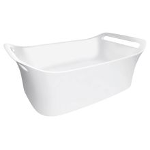 Urquiola Oval Vessel Bathroom Sink with Integrated Towel Holders - Less Drain Assembly
