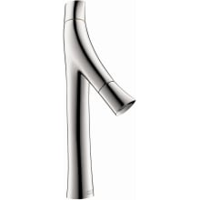Starck Organic 0.9 GPM Single Hole Medium Vessel Bathroom Faucet Less Drain Assembly - Engineered in Germany, Limited Lifetime Warranty