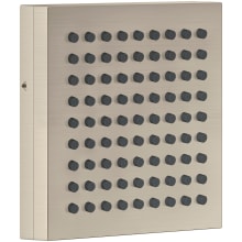ShowerComposition 2.5 GPM Single Function Square Metal Body Spray / Shoulder Shower with PowderRain