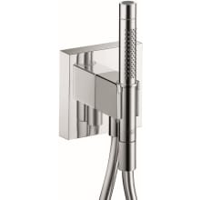 ShowerSolutions 1.75 GPM Multi Function Hand Shower Package with EcoRight - Includes Hose and Wall Supply