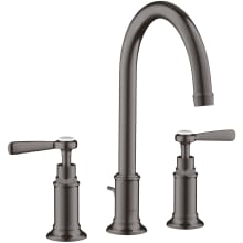 Montreux 1.2 GPM Widespread Bathroom Faucet with Swivel Spout, Lever Handles and Drain Assembly - Engineered in Germany, Limited Lifetime Warranty