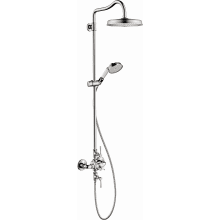 Montreux Thermostatic Exposed Shower System with Shower Head, Hand Shower, Shower Arm, Hose, Valve Trim, and Rough-In Valve - Engineered in Germany, Limited Lifetime Warranty