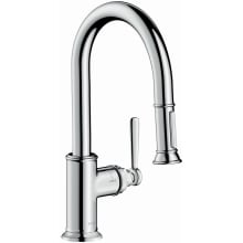 Montreux Single Handle Pull-Down Spray Prep Kitchen Faucet with Toggle Spray Diverter - Engineered in Germany, Limited Lifetime Warranty