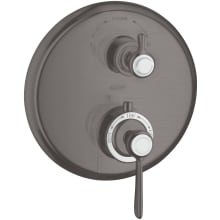 Montreux Thermostatic Valve Trim with Integrated Diverter and Volume Controls Less Valve - Engineered in Germany, Limited Lifetime Warranty