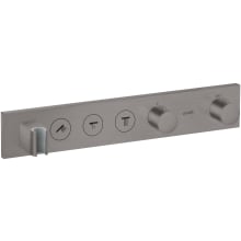 ShowerSolutions 3 Function Thermostatic Valve Trim Only with 2 Knob Handles and Integrated Diverter - Less Rough In