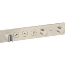 ShowerSolutions 3 Function Thermostatic Valve Trim Only with 2 Knob Handles and Integrated Diverter - Less Rough In