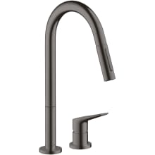 Citterio M 2-Hole Pull-Down Kitchen Faucet with Magnetic Docking Metal Spray Head - Engineered in Germany, Limited Lifetime Warranty