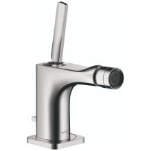 Citterio E 1.9 GPM Single Hole Bidet Faucet with Joystick Handle and Pop-up Drain Assembly