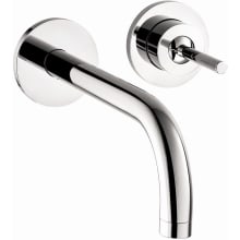 Uno 1.2 GPM Wall Mounted Bathroom Faucet Less Valve and Drain Assembly - Engineered in Germany, Limited Lifetime Warranty