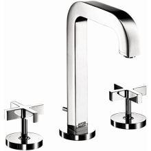Citterio 1.2 GPM Widespread Bathroom Faucet with Cross Handles and Drain Assembly - Engineered in Germany, Limited Lifetime Warranty