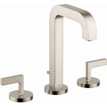 Citterio 1.2 GPM Widespread Bathroom Faucet with Lever Handles and Drain Assembly - Engineered in Germany, Limited Lifetime Warranty