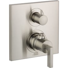 Citterio Thermostatic Valve Trim with Integrated Volume Control Less Valve - Engineered in Germany, Limited Lifetime Warranty