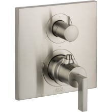 Citterio Thermostatic Valve Trim with Integrated Diverter and Volume Controls Less Valve - Engineered in Germany, Limited Lifetime Warranty