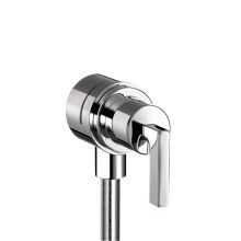 Citterio Wall Supply Elbow with Integrated Volume Control and Shut-Off and Lever Handle - Engineered in Germany, Limited Lifetime Warranty