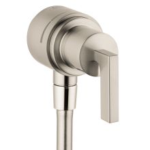 Citterio Wall Supply Elbow with Integrated Volume Control and Shut-Off and Lever Handle - Engineered in Germany, Limited Lifetime Warranty