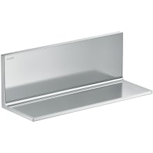 Universal Rectangular 12" Metal Bathroom Shelf