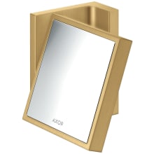 Universal Rectangular 4-3/8" W x 4-3/8" H Modern Metal Framed Bathroom Wall Mirror
