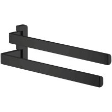 Universal SoftSquare Double-Arm Handtowel Holder - Engineered in Germany, Limited Lifetime Warranty