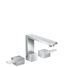 Edge 1.2 GPM Widespread Bathroom Faucet 130, Diamond Cut Less Drain Assembly - Engineered in Germany, Limited Lifetime Warranty