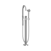 Axor One Floor Mounted Tub Filler with 1.75 GPM Handshower Less Rough In - Engineered in Germany, Limited Lifetime Warranty