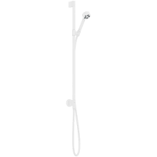 Axor One 2.5 GPM Single Function Hand Shower Package with Slide Bar, Hose, and Integrated Wall Supply
