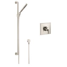 Citterio Single Function Handshower with Slide Bar and Pressure Balanced Trim with Rough-In Valve - Engineered in Germany, Limited Lifetime Warranty