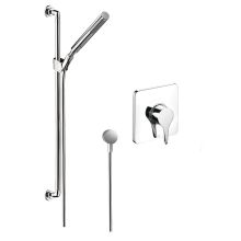 Citterio M Multi Function Handshower with Slide Bar and Pressure Balanced Trim with Rough-In Valve - Engineered in Germany, Limited Lifetime Warranty