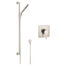 Citterio M Multi Function Handshower with Slide Bar and Pressure Balanced Trim with Rough-In Valve - Engineered in Germany, Limited Lifetime Warranty