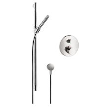 Starck Single Function Handshower with Slide Bar and Thermostatic Trim with Rough In Valve - Engineered in Germany, Limited Lifetime Warranty