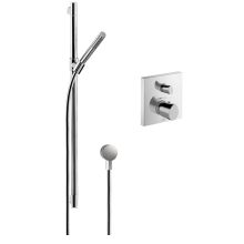Starck Organic Single Function Handshower with Slide Bar and Thermostatic Trim with Rough-In Valve - Engineered in Germany, Limited Lifetime Warranty