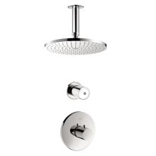 Uno Single Function Shower Head with Thermostatic Trim with Rough In Valve - Engineered in Germany, Limited Lifetime Warranty