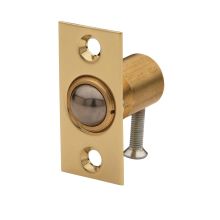 Solid Brass Adjustable Ball Catch with 1-1/3 Inch x 2-1/8 Inch Strike