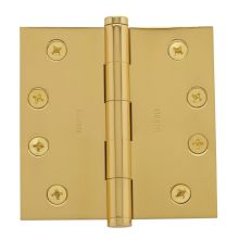 4" Wide Plain Bearing Square Corner Mortise Door Hinge from the Estate Collection - Single Hinge