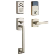 Soho Electronic Deadbolt with Included 85386 Handleset Featuring a Left Handed Soho Lever